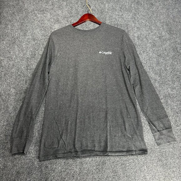 Columbia PHG  Tee Shirt Mens Large Long Sleeve Crew Neck Gray Performance Hunt - Picture 1 of 6